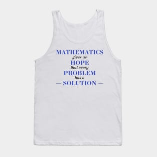 Inspiring Math Quotes Tank Top